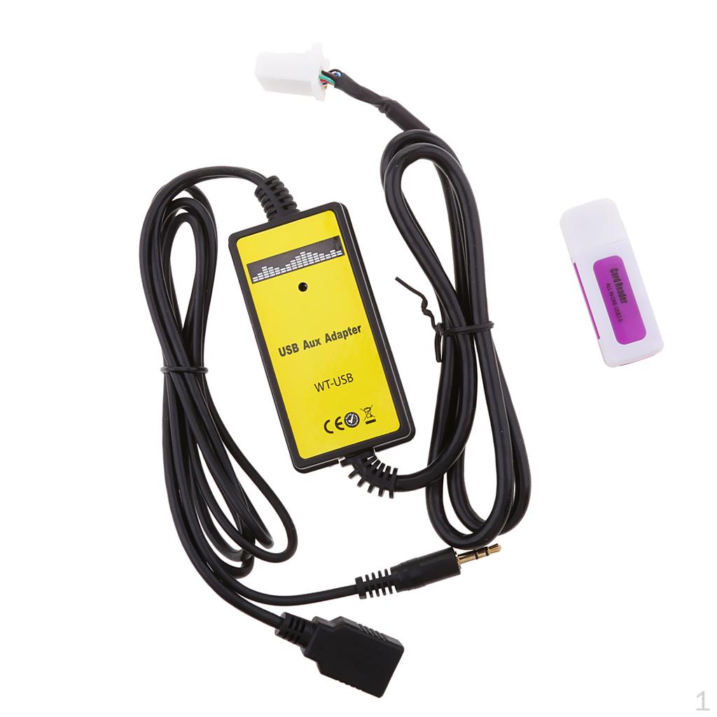 

Автомобильный USB Aux-in MP +6-контактный адаптер для