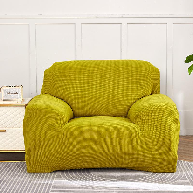 Knitted Corn Stretch All-Inclusive Sofa Cover Full Covered Thick Polar Fleece Sofa Bedspread Tight Bag Pad
