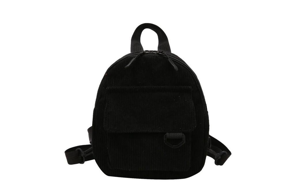 2023 New Velvet Women's Bag Korean Trendy Soft Sister Shopping Backpack Simple Solid Color Student Backpack For Girls Green)