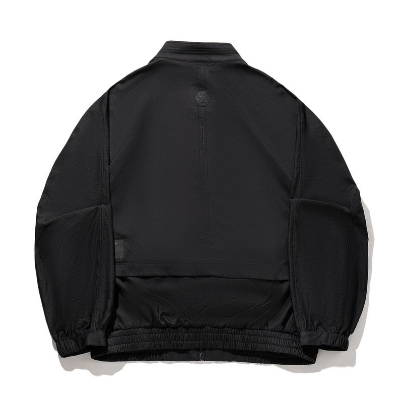 Li Ning X Jackie Chan Collaboration Kung Fu Series New Chinese Style Casual Jacket Unisex Jackets Black AFDW527-2