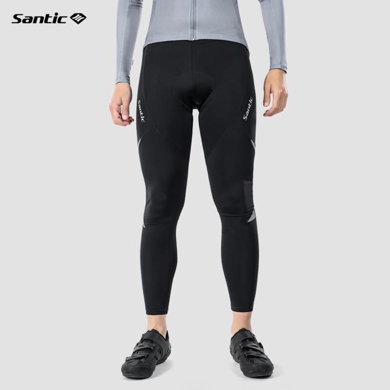 Sendike Spring And Summer Cycling Long Pants with Breathable Foam Seat Cushion, Men's Cycling Trousers , Black, Size L