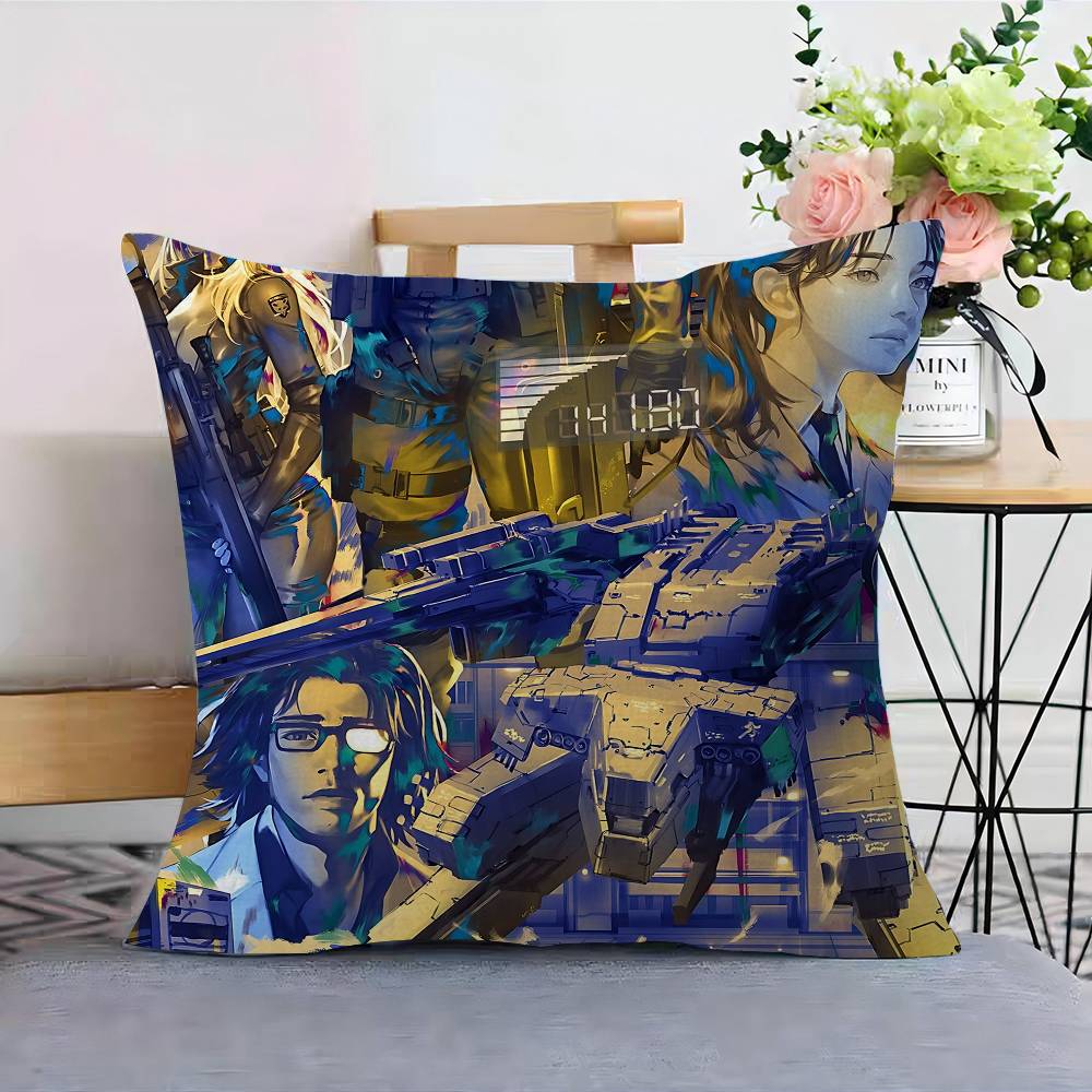 MMetal Gear Solid Pillow Cover For Bedroom Room And Living Room Sofa Decorative Cushion Cover