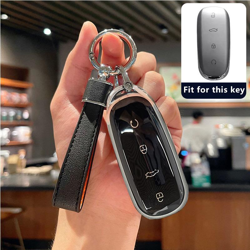 Étui en TPU pour Clé de Voiture Pour Chery Omoda C7 7 Shs Phev Accessoires Porte-clés Décoration Télécommande Coque Boîtier Porte-Fob
