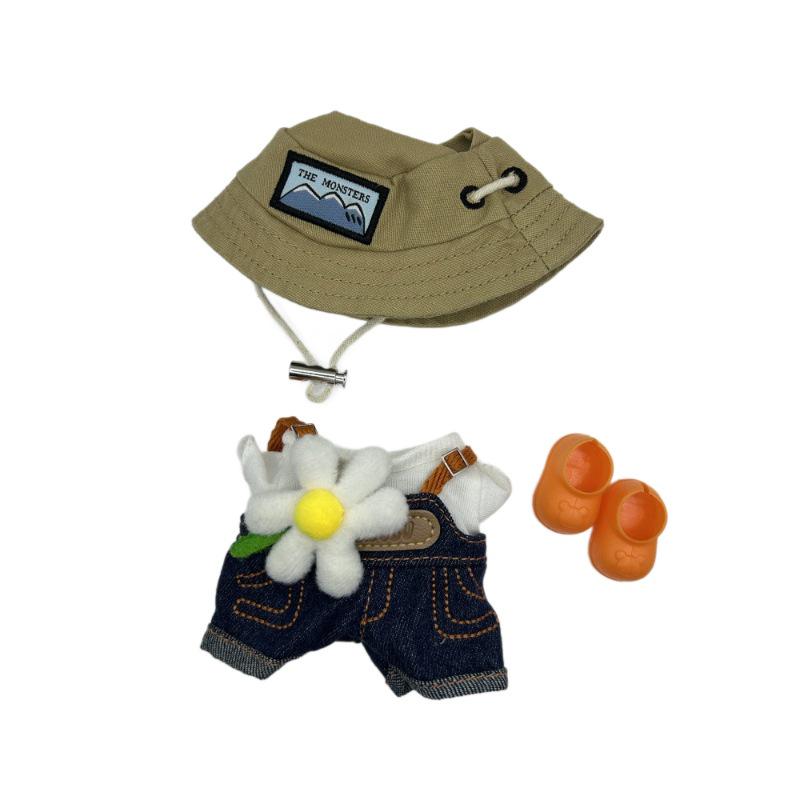 Labubu Doll Spring Outfits: Wild & Playful Clothes for 17cm First, Second, & Third Generation Blind Box Dolls.