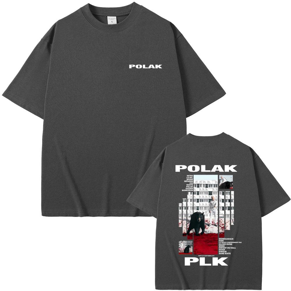 Rapper Plk Polak Graphic Tshirt Men Women Hip Hop Fashion Pop Music Tshirts Mens Casual Cotton Vintage T Shirts Streetwear