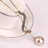 Necklace Luxurious Long For Women With Trendy Geometric Design And Elegant Details Pearl
