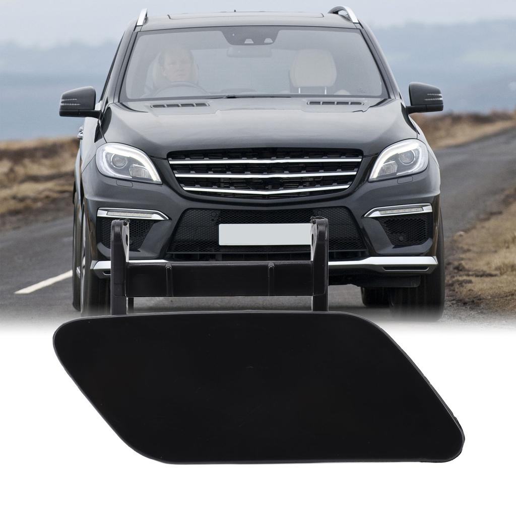 Headlight Washer Cap Long Lasting Impact Resistant Black Headlamp Washer Nozzle Cover for ML-Class W