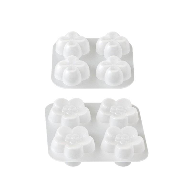 Flower Silicone Mold Set For Candle Making Flower Pot Resin Casting Molds For Diy Crafts