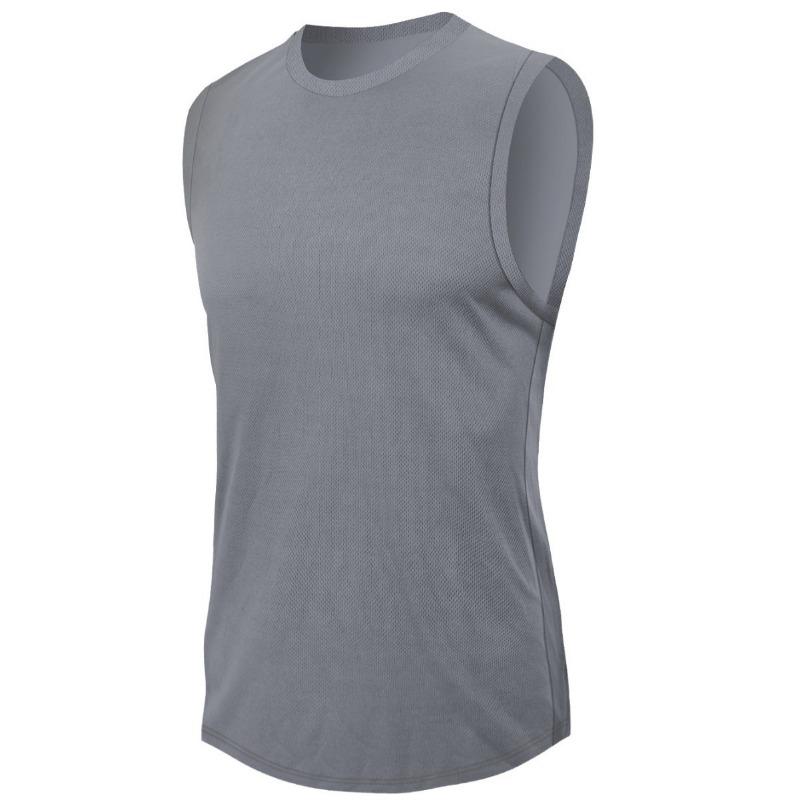 Men's Fitness Training Simple Sleeveless T-shirt Running Top Sports Vest Shirt