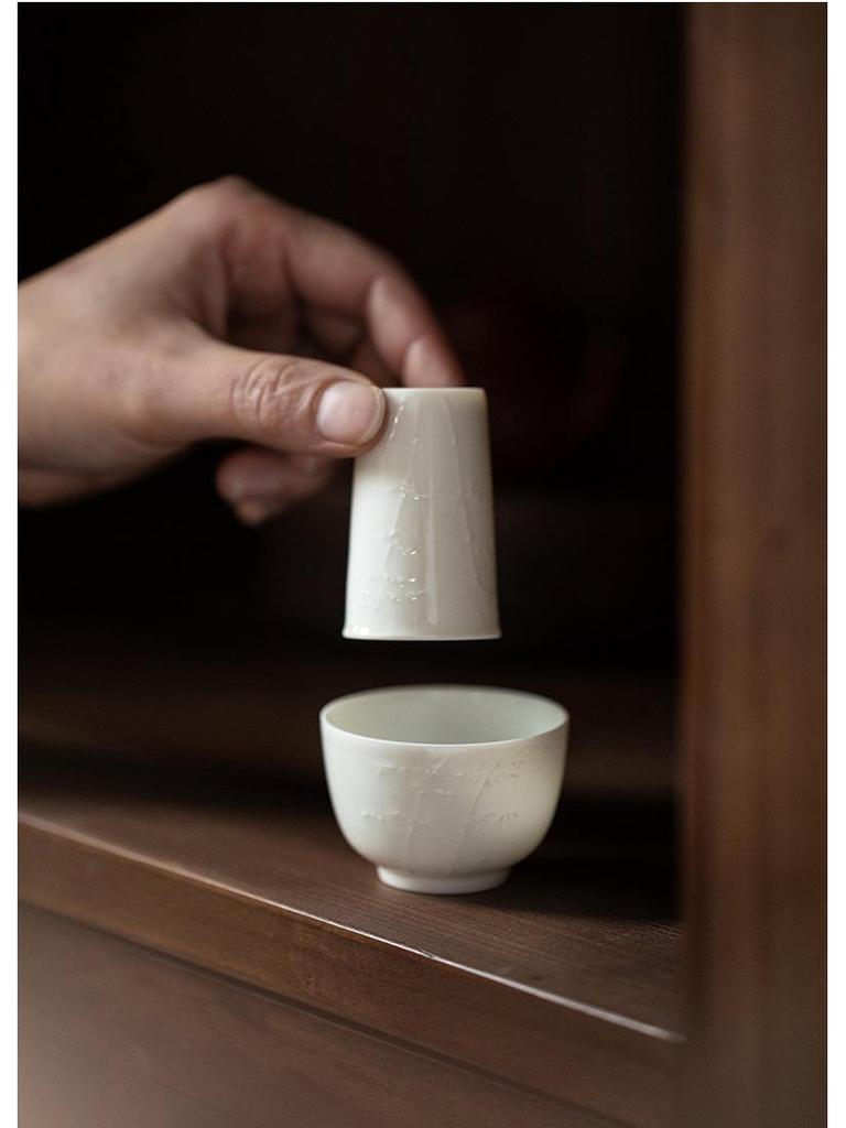 Sitaozhai Aroma Tea Tasting Cup - Single Ceramic Tea Ceremony Cup for Personal Use