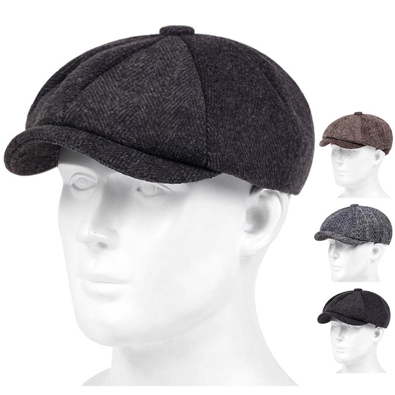 

Retro Octagonal Hat All-match British Newsboy Hat Men and Women Outing Sunshade Beret Boina, Painter Hat, Forward Hat