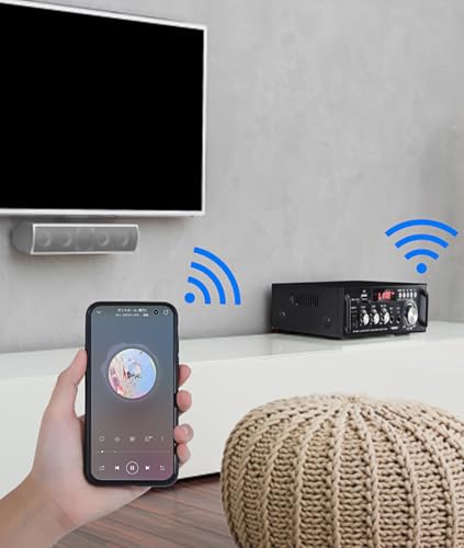 Topsky BT-298A Power Amplifier, Audio Sound Amplifier, Bluetooth HIFI Digital Amplifier, Microphone Amplifier, RC Support, Car, Home, USB, Party, Year