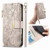 Floral Leather Wallet Case for Motorola Moto E15/G05/G15/G75/G85...Vintage All-in-One Card Holder w/Stand, Magnetic Closure & Wrist Strap