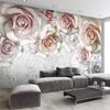 Tapet Modern Pastoral Pictură în Ulei Floral Fotomurale Living Dormitor Decor Mural de Perete