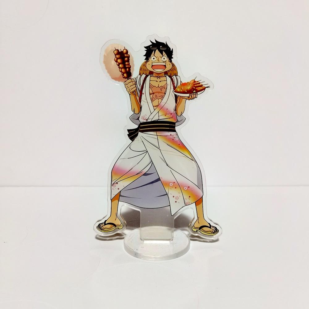 One Piece Acrylic Stand Luffy Zoro Ace Usopp Boa Buggy Edward Robin Anime Action Figures 16cm 3D Model Toys Decor Toys For Kid