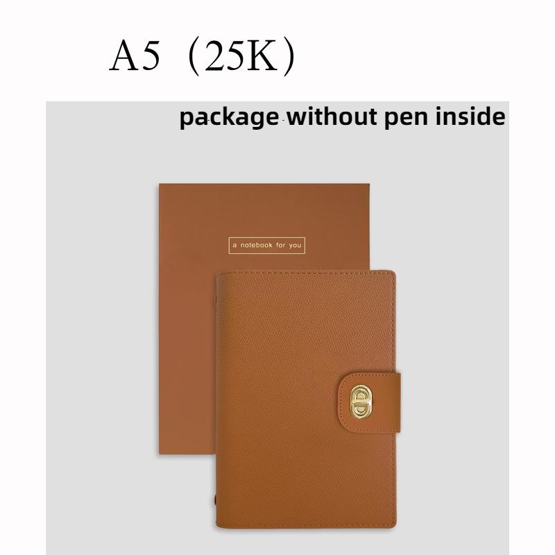 A5 High Quality Loose-leaf Business Office Notebook Support  Binder Journal Diary Planner Notepad School Stationery