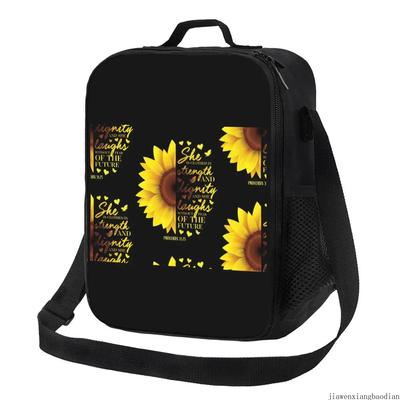 Sonnenblume Wiederverwendbare Lunchbox Floral Blume Thermokühltasche Lebensmittel Isoliert Lunchtasche Schule Kinder Schüler