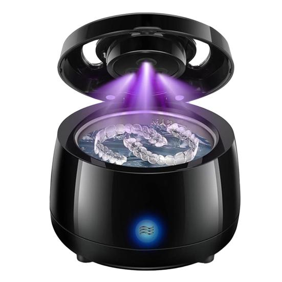 Ultraschall-Retainer-Reiniger UV-Zahnprothesen-Reinigungsdom Dental-Retainer-Reinigungsmaschine für Nachtschienen Zahnspangen Aligner Zahnbürste Schmuck