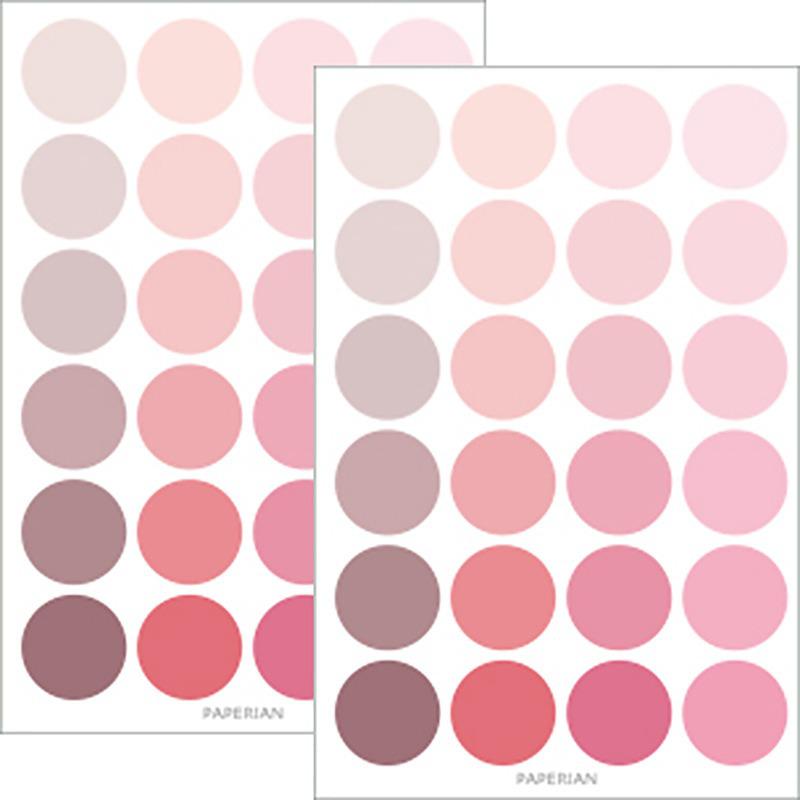 Colorful Polka Dot Label Stickers: Round, Square, Index, Multifunctional DIY Decoration