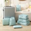 7 Stück/Set Reiseaufbewahrungsbeutel-Set Reisekleidungsaufbewahrungsbeutel Gepäckorganizer-Taschen Toilettenartikel Schuh Kleidung Unterwäsche Sortierbeutel