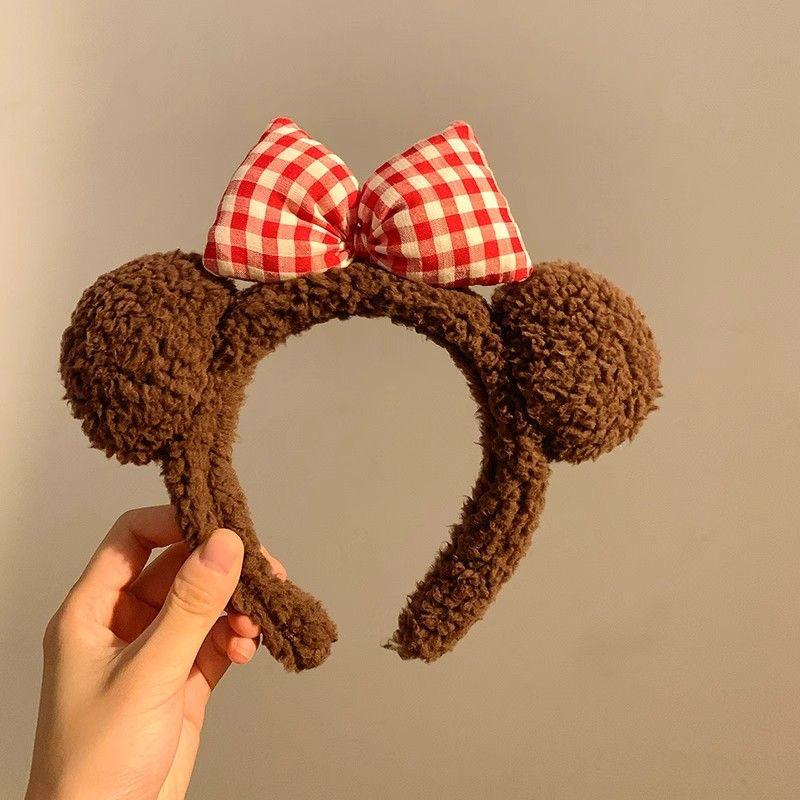 Cartoon Plush Headband: Cute Hair Accessory for Women & Kids, Perfect for Face Washing