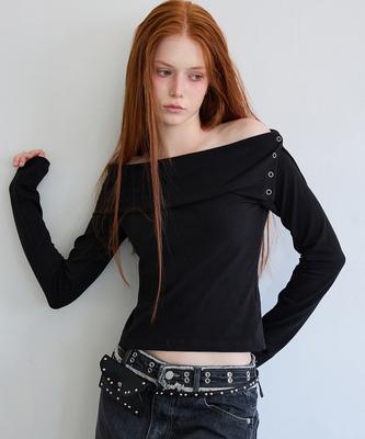 Lense Snap Off Long Sleeve Tee Black