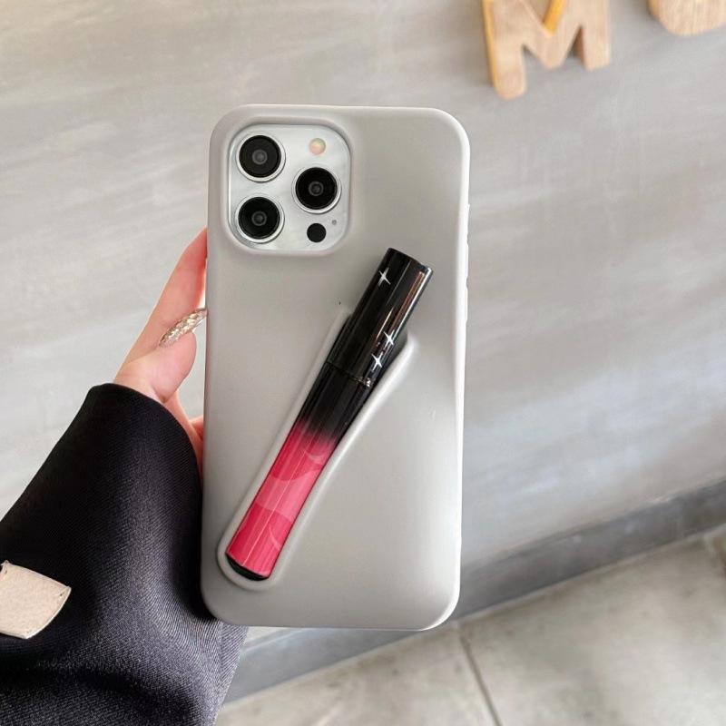 

iPhone 15 Pro Max Silky Silicone Lip Gloss Phone Case - Fashionable, Personalized Protective Cover iPhone 13 Pro