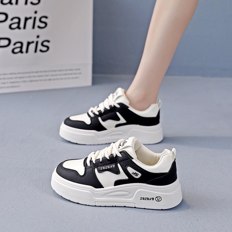 

Осень маленькие белые туфли новая корейская версия женские студенческие платформа спортивные кеды повседневная обувь тренд 35