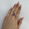 Silver Ring with Natural Amethyst 4.3ct, Product Weight 3.68 G (2128946)