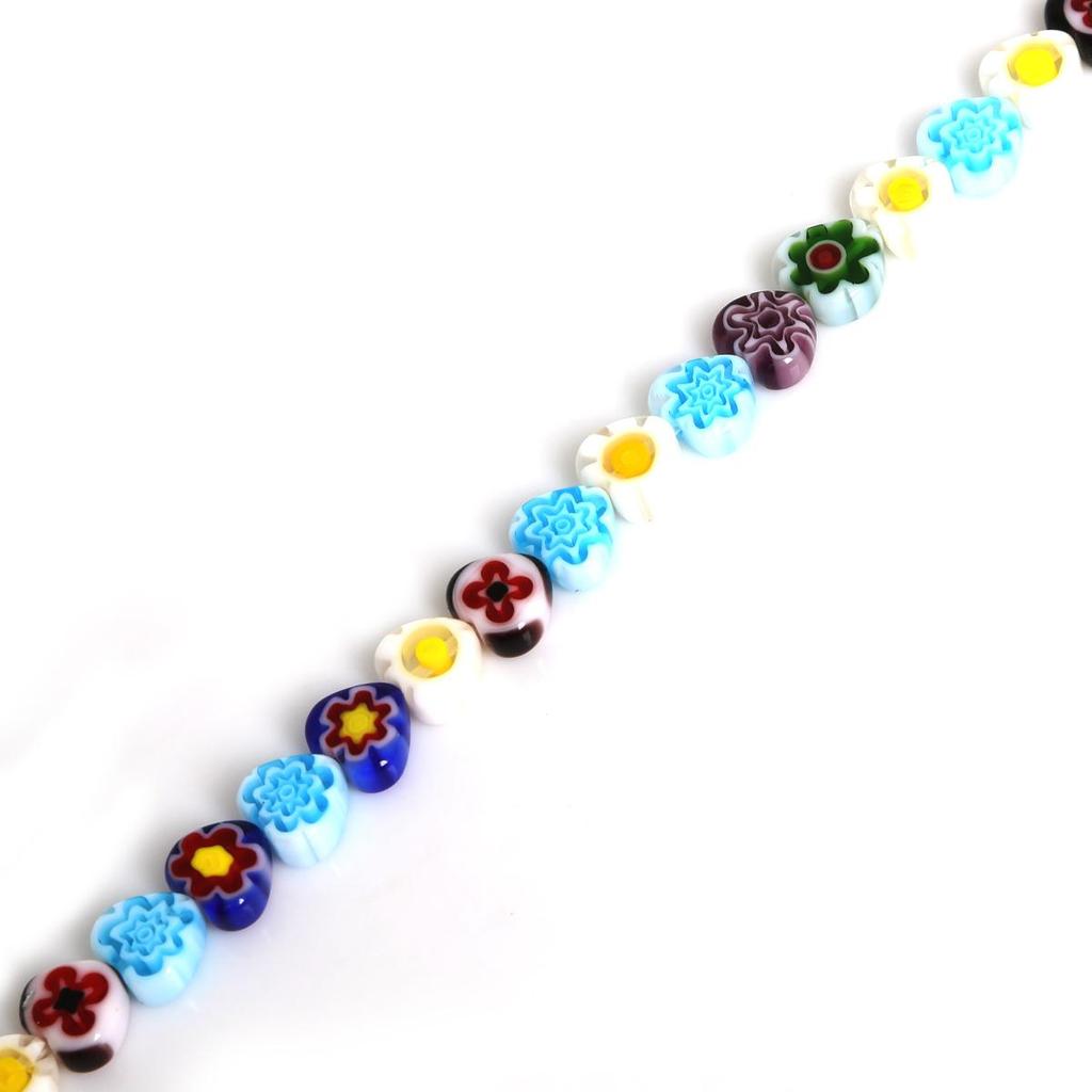 38-63pcs Flower Crystal Glass Beads Loose Spacer Beads for DIY Necklace Bracelet Jewelry Making