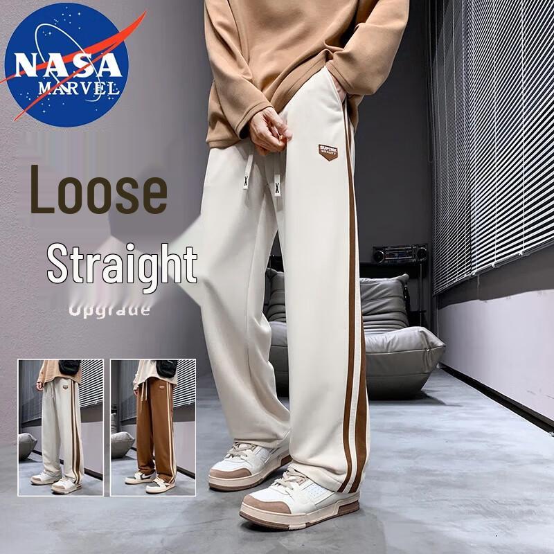 NASA MARVEL Men's Straight-Leg Casual Pants