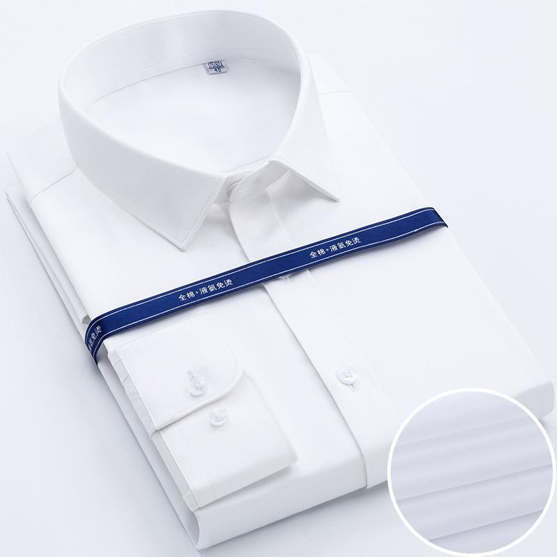 Pánská košile s dlouhým rukávem z mercerované bavlny nežehlivá - Špičkové formální business oblečení