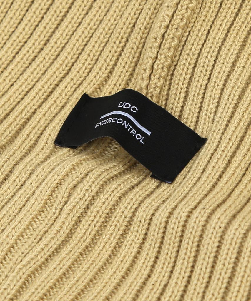 Eondeokeonteulol All-Season Thin Long Beanie Cotton Knit Unisex Logo Beanie Hat Beanie / Cross Box Logo / D Lemon