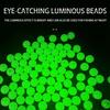 1000pcs Glow Fishing Beads Hard Plastic /Soft Rubber Colorful Fish Beads Luminous Round Fishing Lures Accessories Beads Fish
