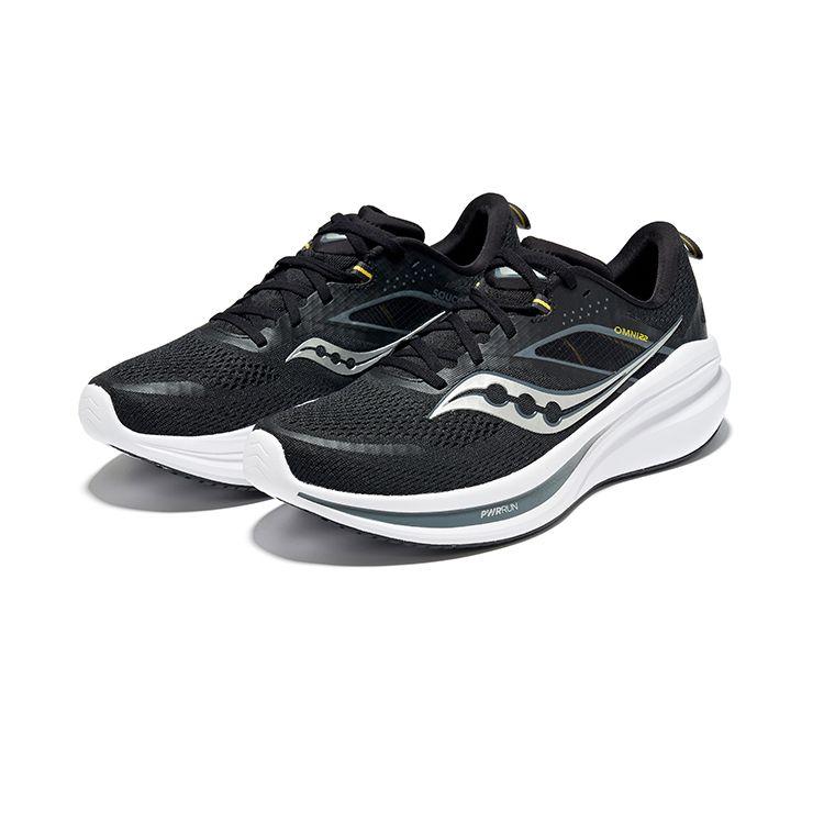 Saucony Omni 22 Men's Black White Low Top Stability Running Sneakers S20926-100