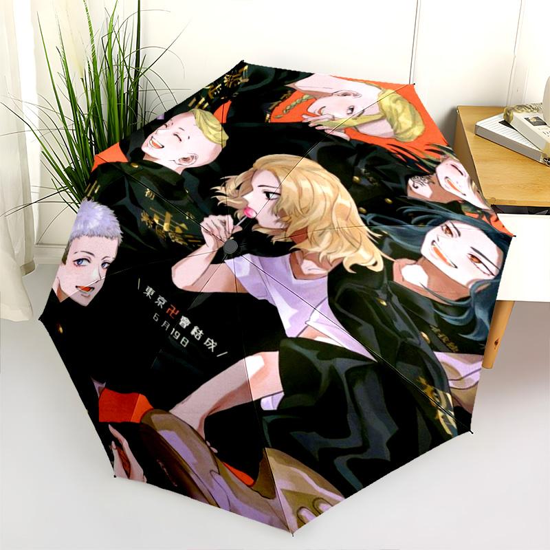 Birthday Anime Collage Folding Umbrella Travel Durable Umbrella Umbrella Travel