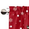 1PC Home Decor kleine Weihnachten Vorhang Schneemann Fenster Küche schiere Baum kurze Schlafzimmer