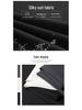 Women's High-Waist Black Pear-Shaped Pants - Plus Size, Slim, Straight, Wide-Leg, Spring/Summer Casual Wear