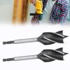 2Pcs Woodworking Drill Bit Metal Hole Saw Auger Bit 4‑Fulte 4‑Slot Hex Shank Cutter Tool 32mm