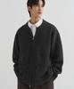 Draw Fit Constant Bulky Round Zip-Up Knit [Charcoal]