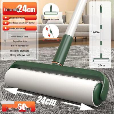 Rullo antipelucchi JINGRUIXIANG Estensibile con Manico Verde Strappabile