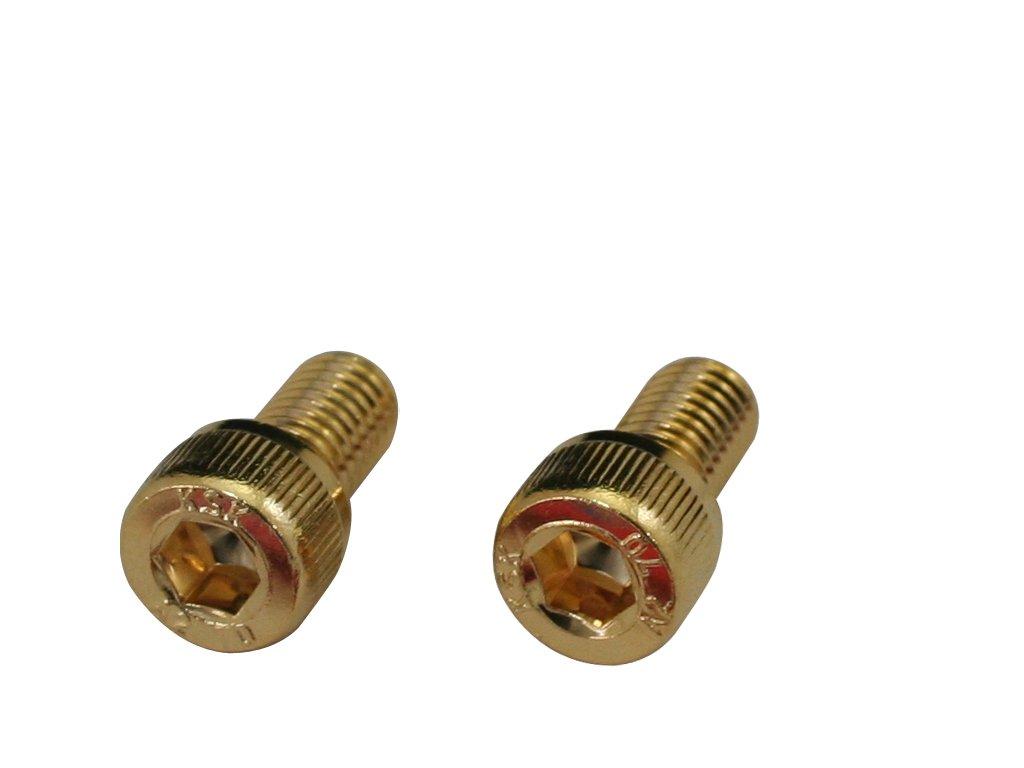 CF POSH 24K SUS Cap Bolt M8X15 P1.25 2 pieces M8X15