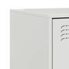Nightstands (2 pcs) White 34.5 x 39 x 44 cm Steel
