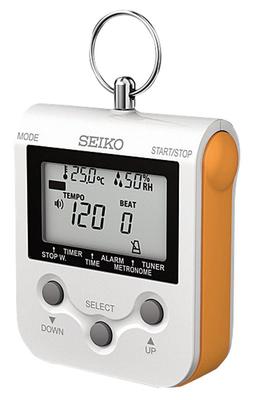 Metrónomo Digital SEIKO com Alça de Pescoço Mango DM90D, Laranja,