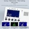 Portable Chromatic Tuner and Metronome for Musicians with Wide Frequency Range 430Hz 450Hz