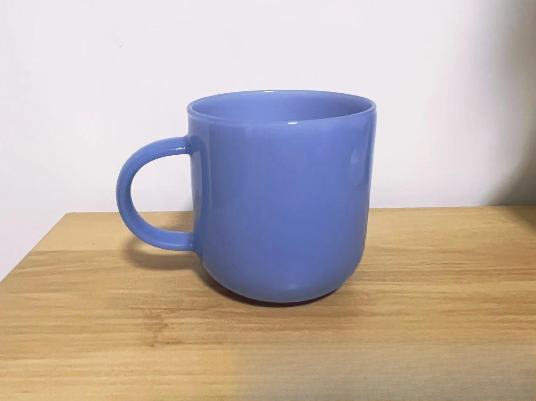 

Jade Color Glass Borosilicate Glass Mug Retro Wine Glass Goblet Cup tea cup tableware milk water cup 350ml синій