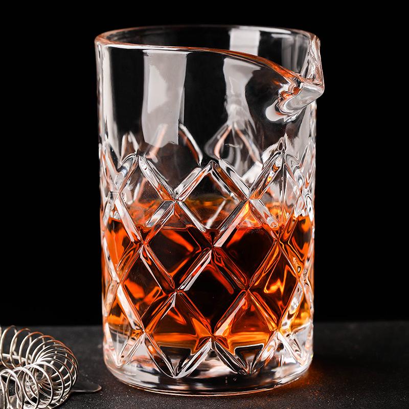 Japanese Crystal Cocktail Glasses & Mixing Set