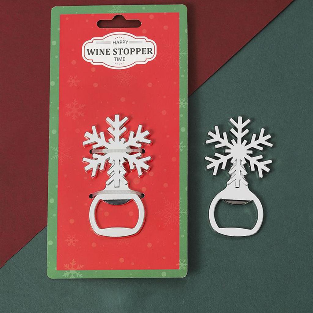 Bottle Openers Ergonomic Christmas Theme Lid Remover Wine Bottle Opener for Wedding Bartender Bar Home Favors Women Men Senior