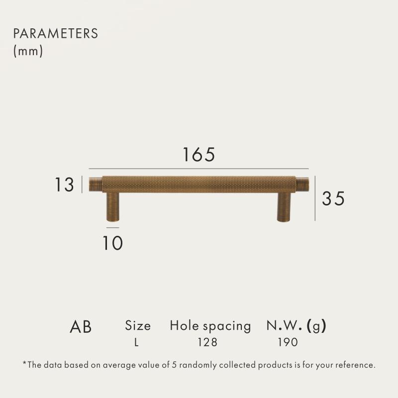 Dooroom Brass Furniture Handles Modern Knurled Antique Brass Cupboard Wardrobe Dresser Shoe Box Drawer Cabinet Knobs T-Bar