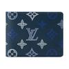Multiple Monogram Shadow Leather Wallet Men Wallet Deep-Blue M29137